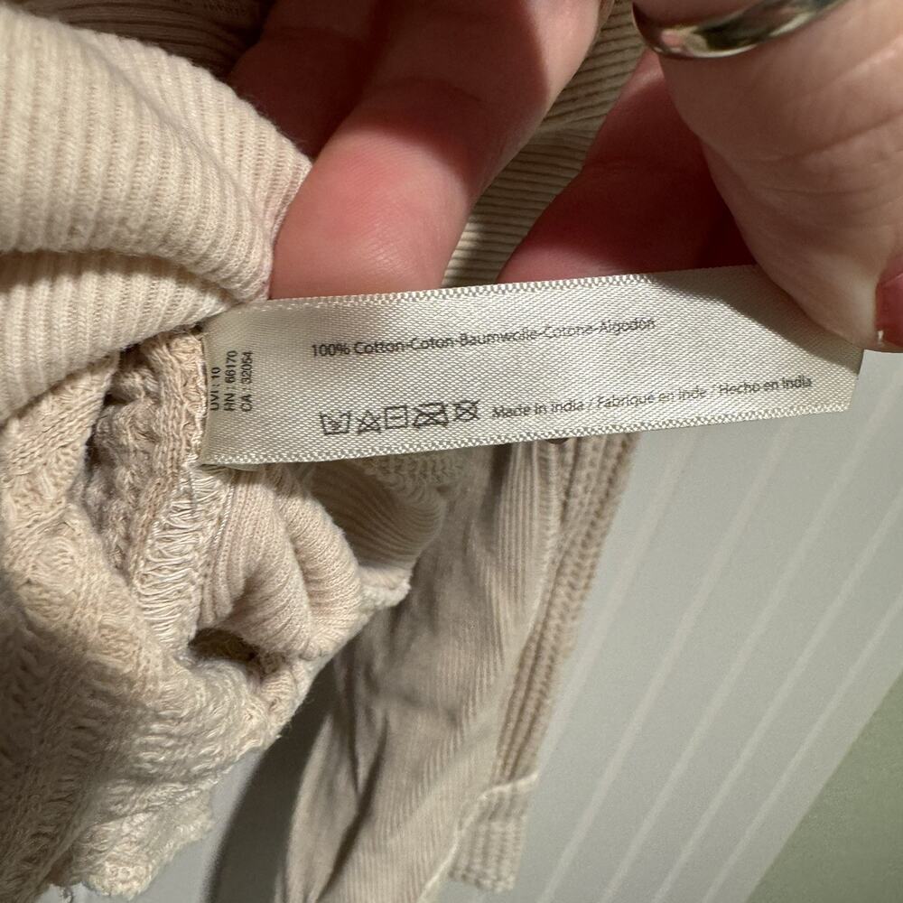 Free People One Scout Thermal Shacket Cream Size Large - Picture 6 of 7